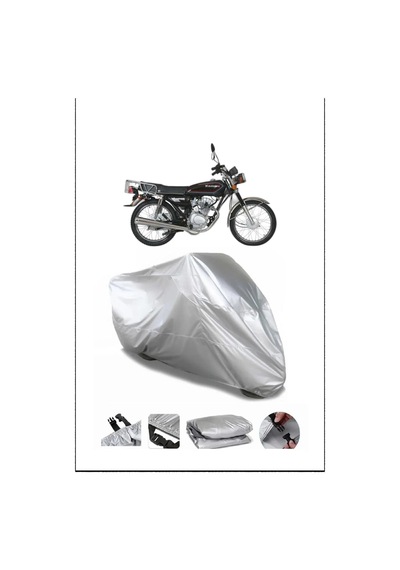 Kanuni Breton125 Gri Su Geçirmez Kalitesi Motosiklet Örtüsü