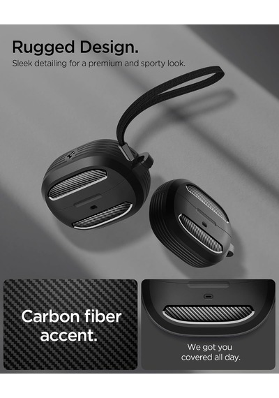 Audio Tws P10 İle Uyumlu Kılıf Rugged Armor Matte Black - Acs07966