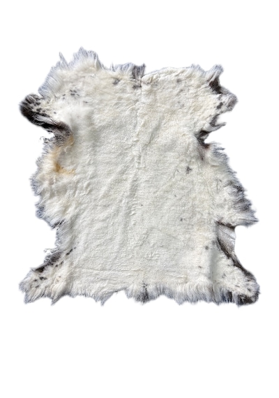 Naturel Dekoratif Boyasız Kısa Tüylü Doğal Desenli 60 X 50 Cm Koyun Postu Paspas - Gerçek Deri Post Çok Renkli