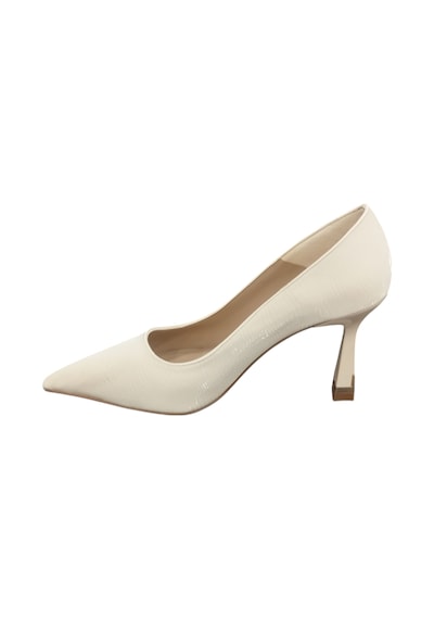 Ventes 8357707z Baskılı 8 Cm Kadeh Topuk Günlük Şık Kadın Stiletto Ayakkabı Bej