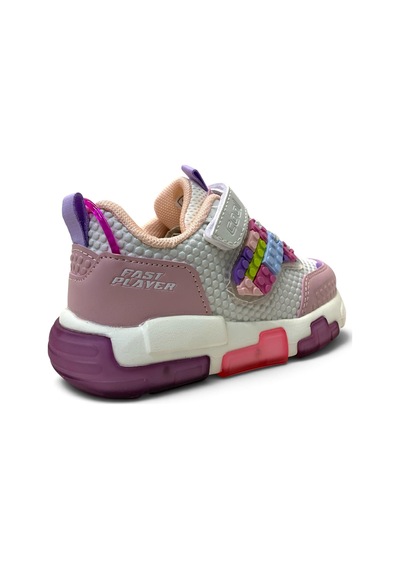 Cool Heros Çocuk Okul Öncesi Işıklı Sneaker Pudra