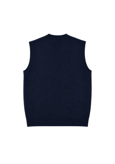 Battalmoda Erkek Büyük Beden Lacivert Cepli Triko Yelek 3xl-4xl-5xl-6xl