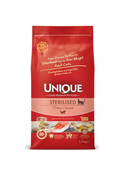 Unique Kısırlaştırılmış Sterilised Kedi Maması Somonlu 1500 G