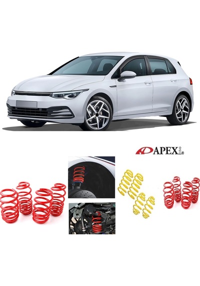 Vw Golf 8 2020-2023 Benzine Uyumlu Apexi 4cm Helezon Spor Yay