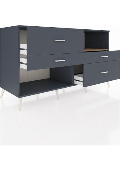 Kronos Konsol Tek Raflı 4 Çekmeceli 176x59x99 Antrasit-çam/antra Antrasit-çam/antrasit Kronos Konsol Tek Raflı 4 Çekmeceli 176x59x99 Antrasit-çam/antra Antrasit-çam/antrasit