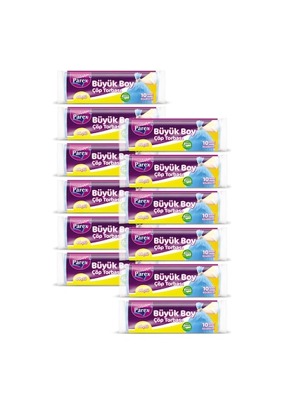 Güçlü Çöp Torbası Büyük Boy 10'lu 65 X 80 Cm 12 Paket