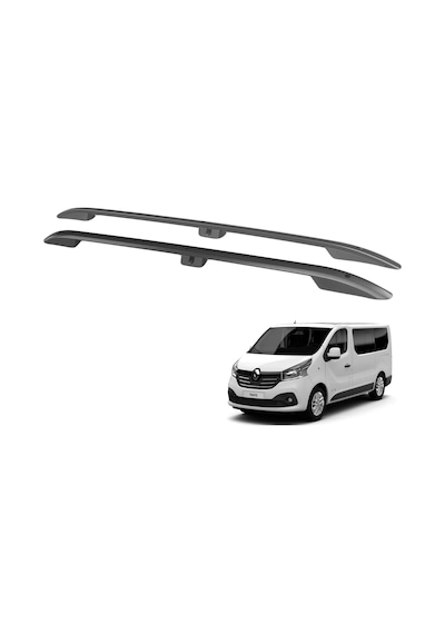 Renault Trafic Tavan Çıtası Port Bagaj Taşıyıcı Kısa Siyah 2015+