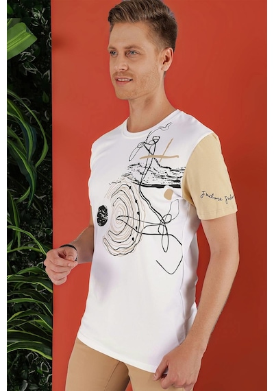 Efor Ts 858 Beyaz Spor T-shirt Beyaz