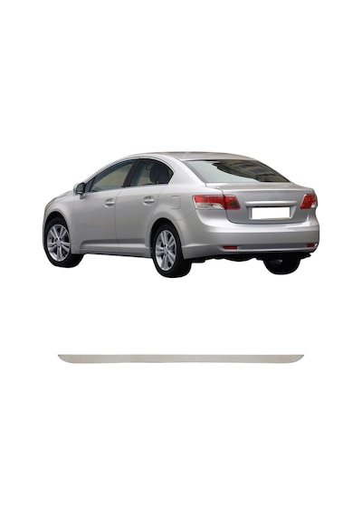 Toyota Avensis Uyumlu 2009-2015 Krom Bagaj Alt Çıtası Paslanmaz Çelik