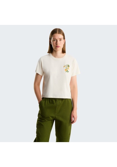 The North Face Flora Embroidered Regular Graphic Kadın Tişört C-the0a8g9qqlıqlı Beyaz