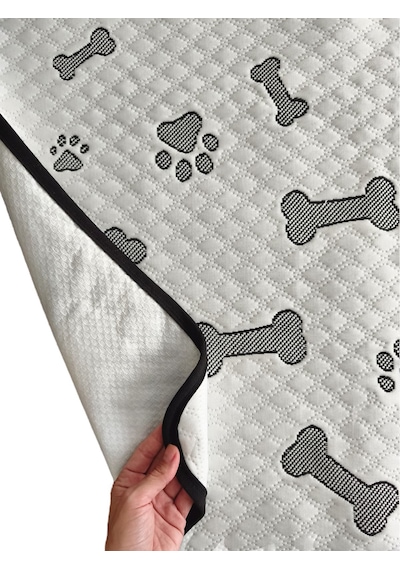 70x90 Cm Yıkanabilir Sıvı Geçirmez Kaymaz Tabanlı Kedi Köpek Çiş Eğitim Pedi 5'li
