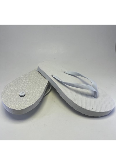 10 Adet Parmak Arası Beyaz Erkek Terlik Eva Taban 14 Mm Flip Flop 44 Numara Resimdeki Renk