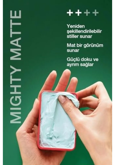 + Mighty Matte Güçlü Tutucu Mat Wax 100ml