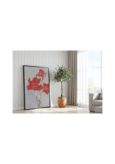 Mondrian Kırmızı Glayöller Çerçevesiz Poster 30x42 Cm A3 Tablo Modern Sanat Duvar Dekoru