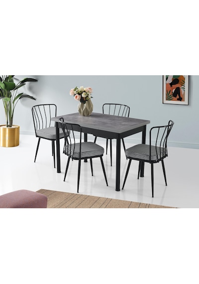 Erezogullari_Mobilya Smart Açılır Mutfak Masası Ve 4 Adet Sandalye Takımı 70*110Cm Erezogullari_Mobilya Smart Açılır Mutfak Masası Ve 4 Adet Sandalye Takımı 70*110Cm