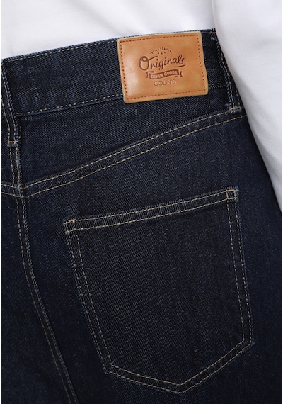 Colin's Colins Slim Fit Düz Fermuarlı Kadın Dark İndigo Denim Etek Cl1082782 Q1.v2 Dn45186