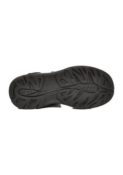 Voyager Erkek Outdoor Trekking Sandalet Kapalı Burun Cırtlı Günlük Yürüyüş Siyah E337 M