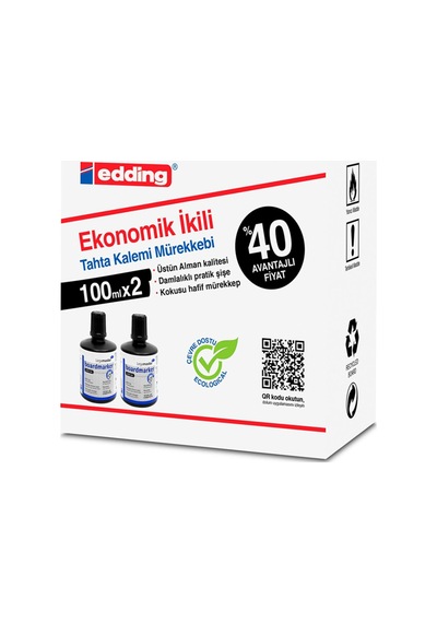 Legamaster Beyaz Tahta Mürekkebi 100ml Siyah 2'li Diğer