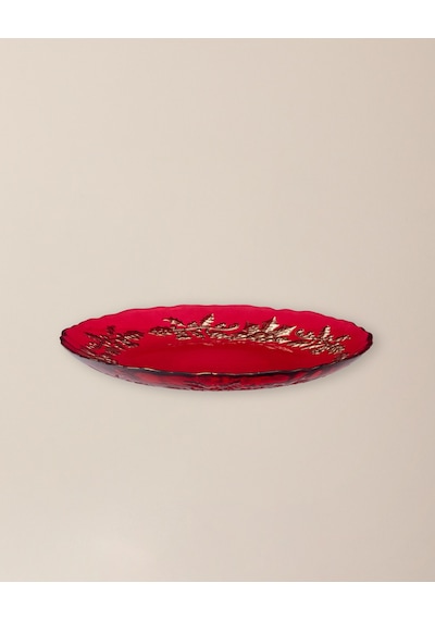 Madame Coco Albero Pasta Tabağı - 21 Cm - Kırmızı Kırmızı