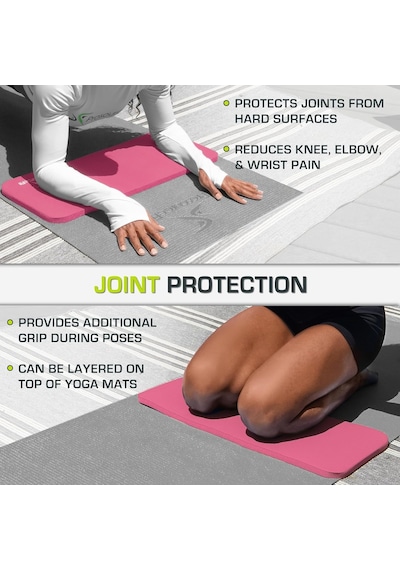 Prosourcefit Yoga Diz Pedleri Ve Dirsek Yastıkları, Yoga, Pilates, Zemin Antrenmanı İçin Standart Matlar Çok Renkli