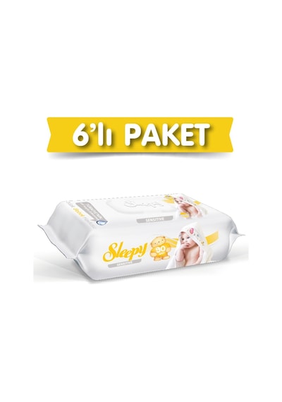 Sleepy Sensitive Islak Havlu 6 X 90'lı Tekli
