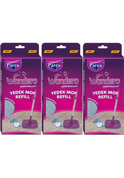 Wondero Yedek Mop Üçlü Paket
