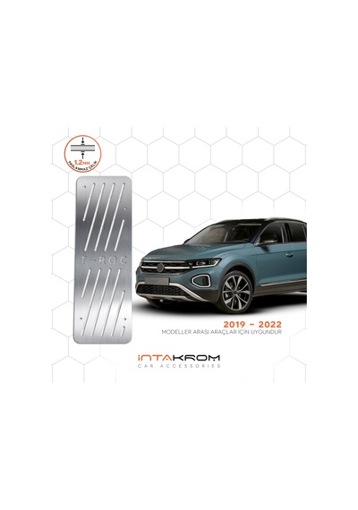 intakrom Volkswagen T-Roc Krom Ayak Dinlendirme Pedalı- 2019-2022