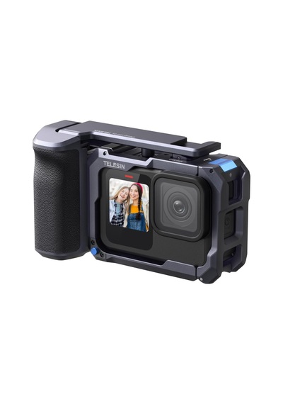 Tr Street Grip Kit Gopro 9 13 İçin, Metal Rabbit-cage Kamera Tutacağı, Basmalı Şalter Tasarımlı Alüminyum