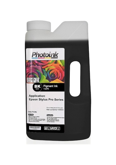 Epson Stylus Pro İçin 1000 Ml Photo Black Pigment Plotter Mürekkep T - Epr
