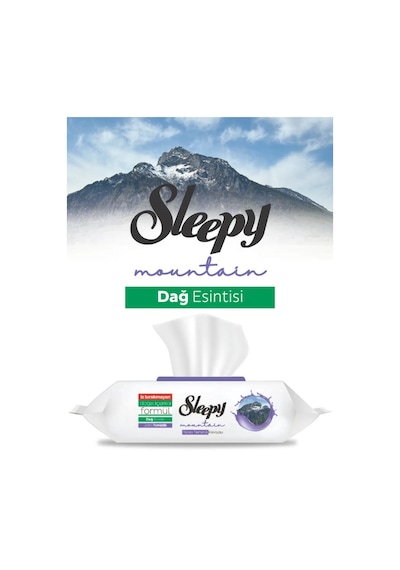 Sleepy 3 Paket Mountain Dağ Esintisi Islak Havlusu Ve Rosıe Tekli