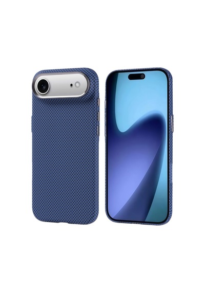 Apple iPhone Uyumlu 17 Air Kılıf Ultra İnce Karbon Tasarımlı Ve Magsafeli Cabix Premium Kapak Lacivert