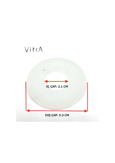 VitrA Gömme Rezervuar İç Takım Boşaltma Grubu Contası 2.1 x 5.3 CM Beyaz