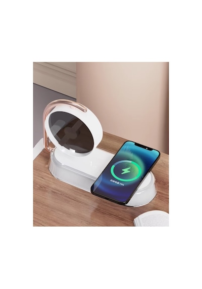 3d Holografik Resim Yansıtıcılı Ambiance Işık Wireless Şarj