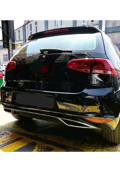 Volkswagen Golf 7 2013-2017 Uyumlu Dıfuzor Parlak Sıyah