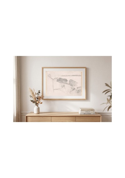 Klasik Sanat Cezanne L'estaque Çerçevesiz Poster 21x30 Cm A4 Tablo Yağlı Boya Sanat Baskı
