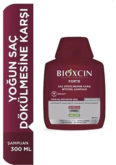 Yoğun Dökülme Karşıtı Bitkisel Forte Şampuan Seti 3 X 300 Ml + Hacim Verici Kolajen & Biotin Saç Kremi Dökülen