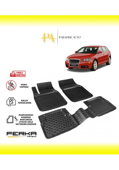 Audi A3 2004-2012 Uyarlanabilir Havuzlu Paspas