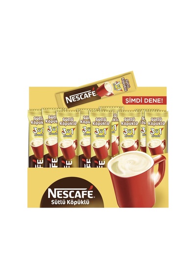 Nescafe 3'ü 1 Arada Sütlü Köpüklü Kahve 18 G 56'lı Paket 5'li Avantaj Paketi - 5 Adet Tarı Çekirdek Kahve