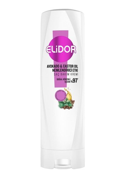 Elidor Saç Kremi Doğanın Enerjisi 350 Ml Avokado & Castor Oil Kuru Ve Yıpranmış 2'li Ekonomik P Tarı