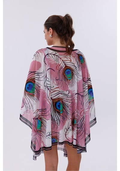 Tarzını Seç Kısa Kimono Pareo - Tesettür Pareo - Ege Model 180x135 Cm Çok Renkli