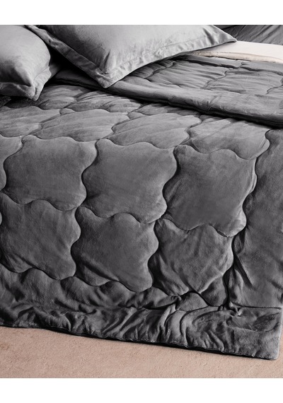 Madame Coco Kaira King Size Comforter Set Antrasit - Gri