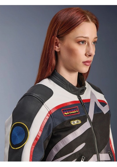 Alpinestars Idles Korumalı Kadın Motosiklet Montu Siyah Beyaz Kırmızı