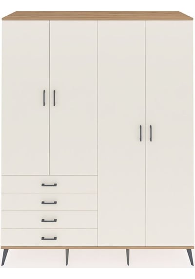 Kronos Gardrop 6 Raflı 4 Çekmeceli Tek Askılı 176x59x221 Çam-aytaşı Aytaşı Kronos Gardrop 6 Raflı 4 Çekmeceli Tek Askılı 176x59x221 Çam-aytaşı Aytaşı