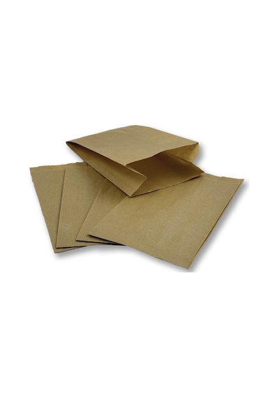 250 Gr Küçük Boy Kraft-şamua Çizgili Kese Kağıdı, Hediye Paketi 12x20,5cm Düz Renk