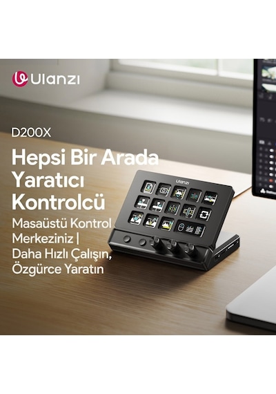 Ulanzi D200x All İn One Creative Deck Video Düzenleme Kontrol Paneli - A045