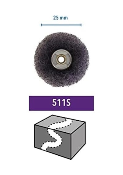 511s Ez Speedclic: Boya Aşındırıcı Zımpara, Ayrıntılı Temizleme Ve Hafif Zımparalama, 180 Ve 280 Kumlu, 2'li