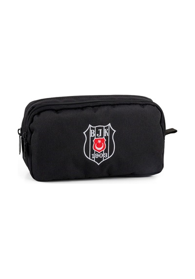 Beşiktaş Lisanslı İli Bölmeli Kanvas Kalem Çantası - 25308 Çok Renkli