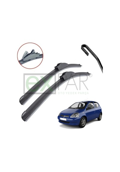 Toyota Yaris Ön Cam Silecek Süpürgesi Takımı 1999 - 2005 Yariss Ön Silecek