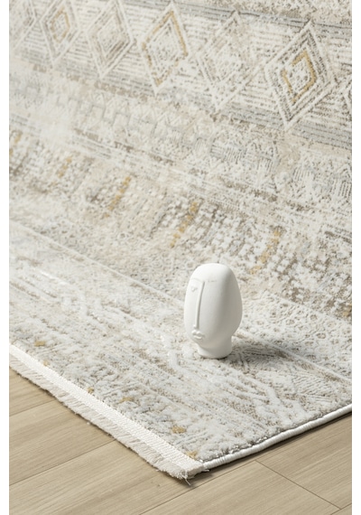 Hernes Krem Salon Oturma Odası Çocuk Odası Yatak Odası Halısı Hm-6001