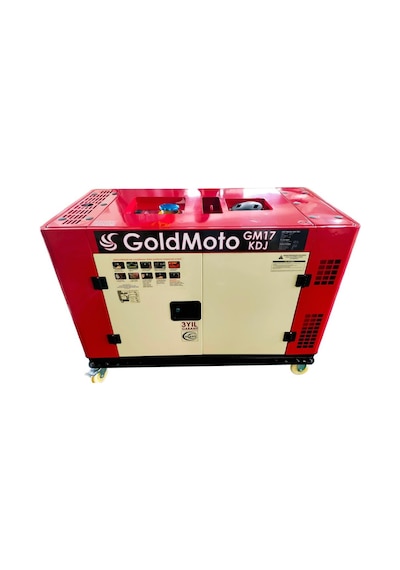 GoldMoto GM17KDJ Dizel Jeneratör 17Kva Monofaze Marşlı Kabinli